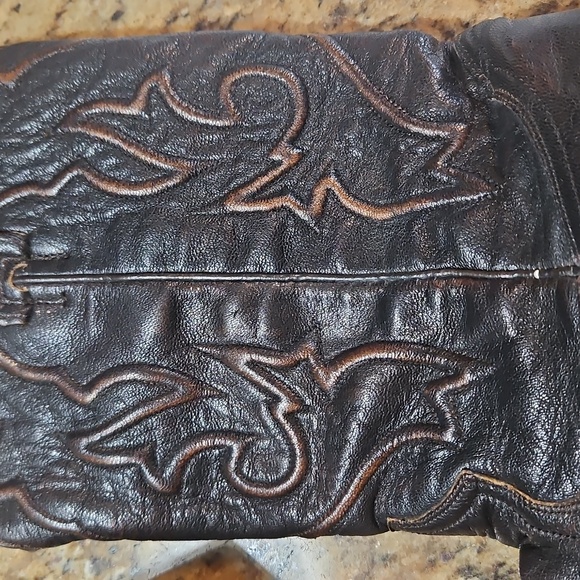 Stetson Black Leather Cowboy Boots - Picture 3 of 7